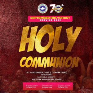 Read more about the article September 2022 Holy Communion Service